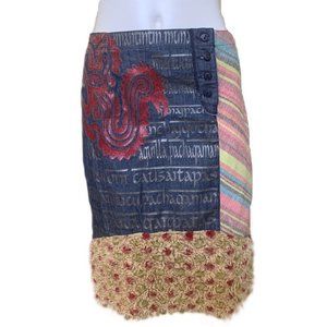 Be U (K) Statement Skirt Denim Collage Size Euro 40